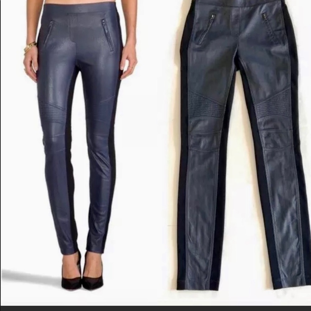 BCBGMaxazaria Kalin faux leather moto leggings